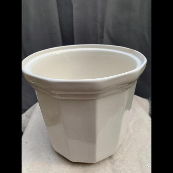 Vintage Pfaltzgraff White Blue Perennial Stoneware Cottage Collection Vase 2-506 - Picture 5 of 11